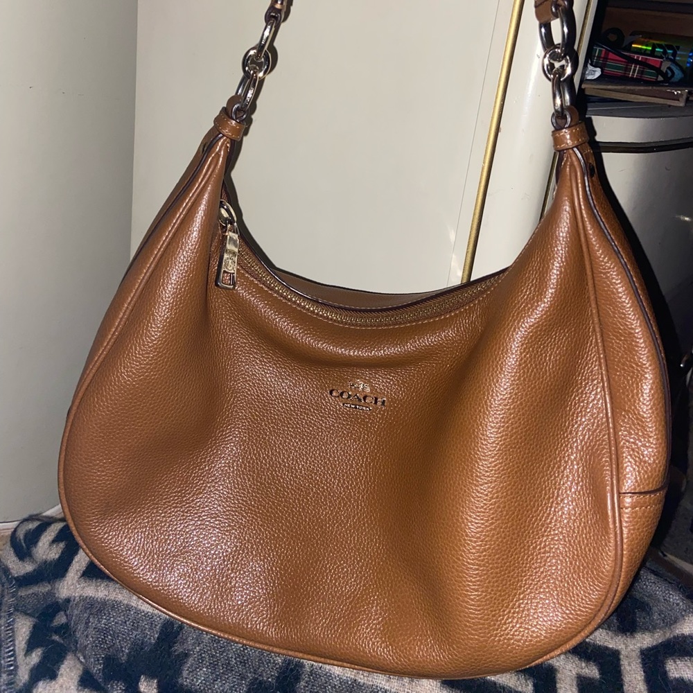 Coach leather shoulder bag